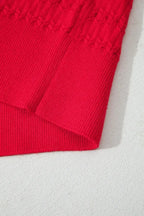 Nellie knit sweater with ribbed cuffs in a cozy, textured design by Threaded Pear, shown in a close-up view.