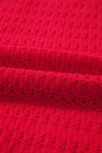Nellie knit ribbed cuffs sweater by Threaded Pear featuring a cozy, textured knit design and ribbed sleeve cuffs.