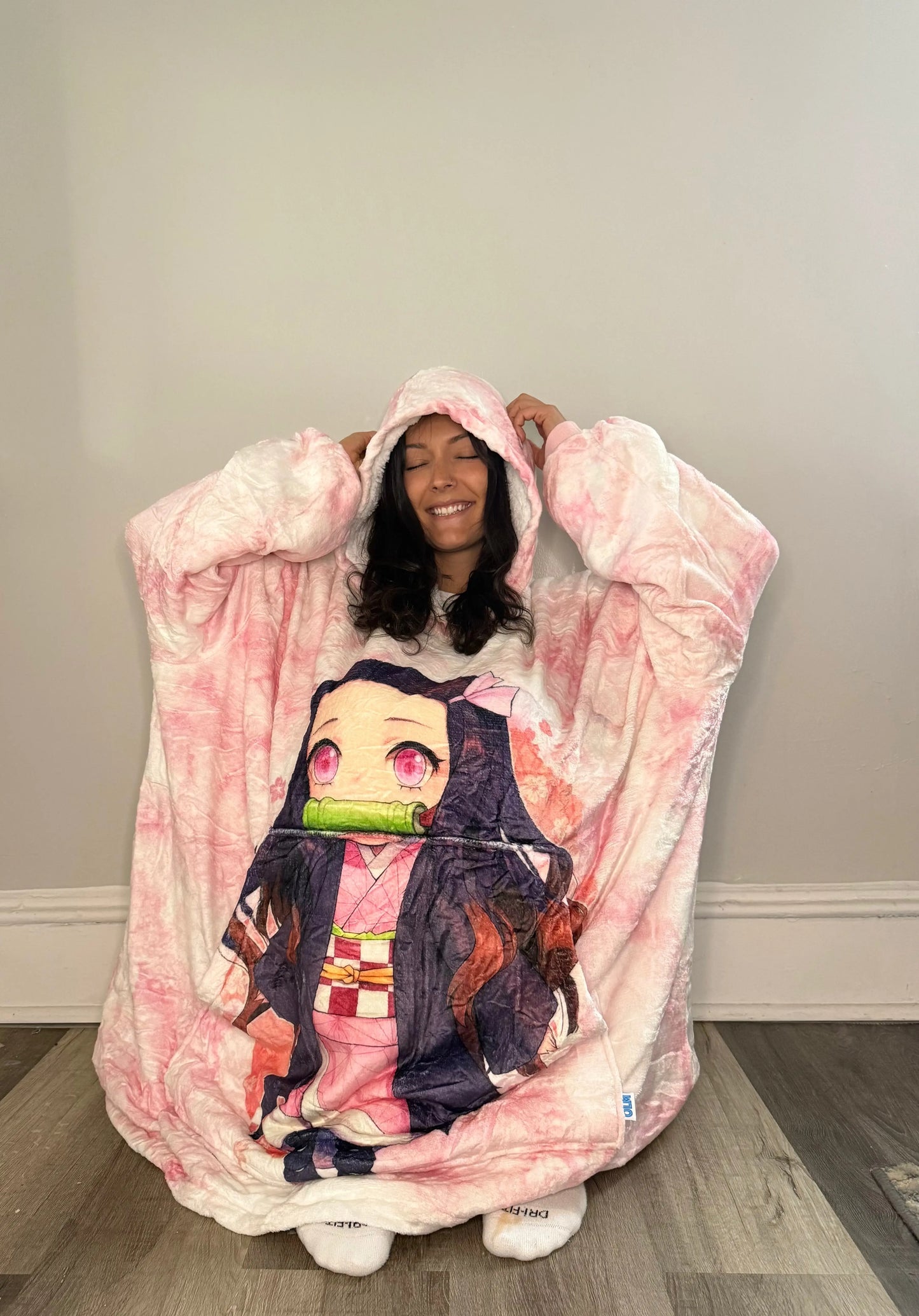 Nezuko Kamado Demon Slayer Wearable Blanket Hoodie for Kids & Adults | OLM Toys Olm collectibles