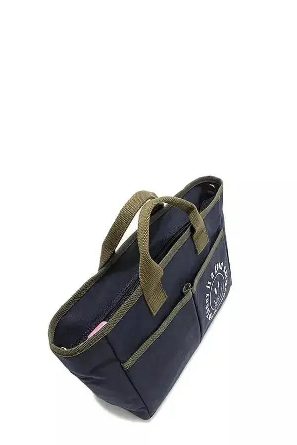 Artistic graphic print canvas tote bag by Plush Fashion Hub featuring bold designs and sturdy handles.