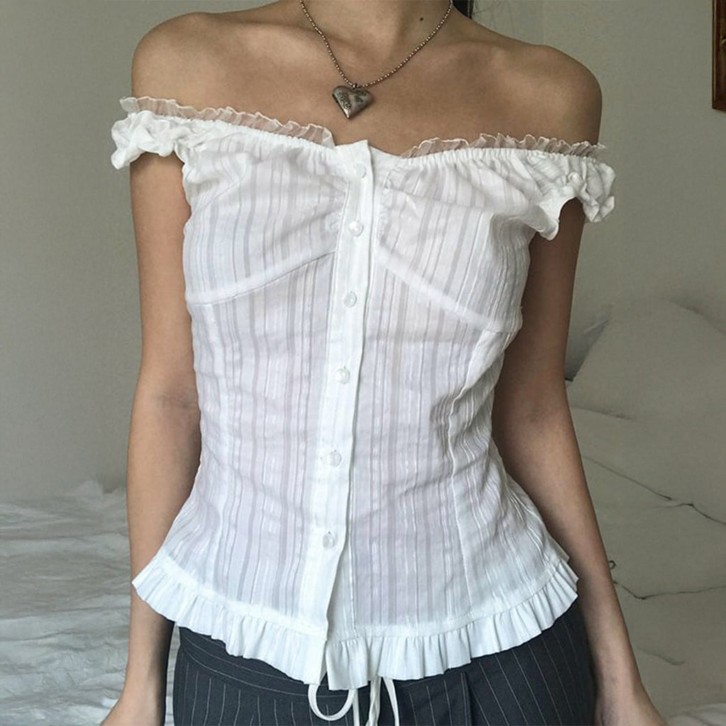 Women’s summer sleeveless cold shoulder cardigan shirt by Bella Mia, featuring a trendy, lightweight design perfect for warm weather.
