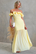 Solid color mesh off-shoulder dress by Plush Fashion Shop, slim fit summer vacation dress with sexy, stylish design.