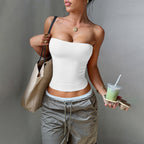 Bella Mia women's summer tube top vest, sleeveless and fitted, perfect for stylish warm-weather outfits.
