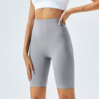 Plush Fashion Hub high waist hip lift lounge pants for women, seamless shorts ideal for yoga, running, and workouts.