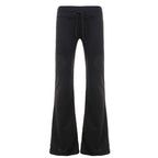 Bella Mia furry long-sleeved zipper sweater coat and rhinestone sweatpants two-piece set, casual autumn winter fashion bottoms.