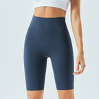 High waist plush fashion hub women's hip lift lounge pants and seamless shorts for yoga, running, and workout activities.