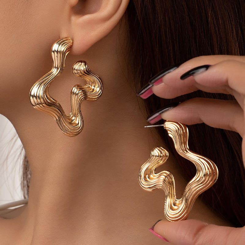 Retro Style Exaggerated Female EarringsStep back in time and add a touch of vintage summer spice to your wardrobe with these Retro Style Exaggerated Earrings Female European And American Style. Available EaringsPlush Fashions ShopPlush Fashion Shop