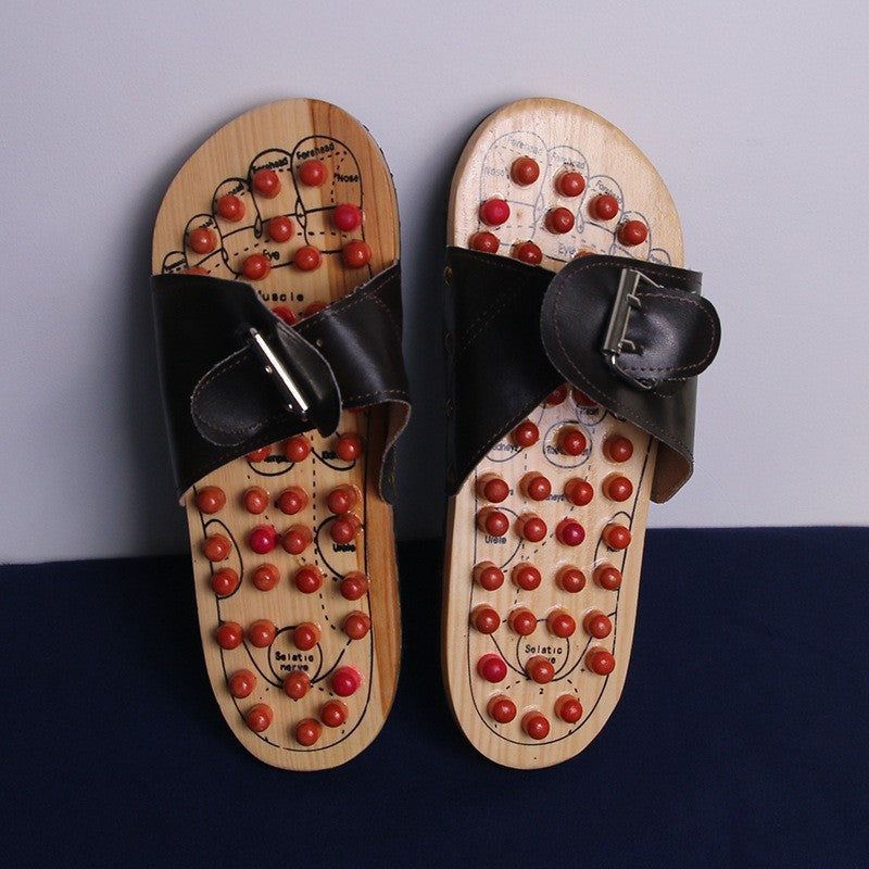 Women’s health care foot massage slippers by Trendy Attic Store01 with textured soles for relaxing foot massage.