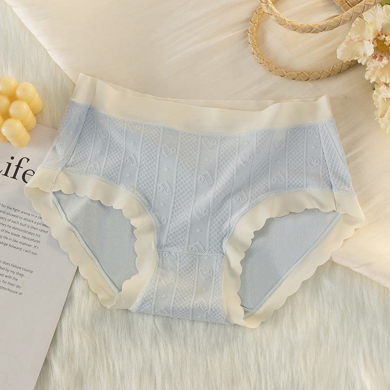 Mid-waist Comfortable Breathable Briefs Female Gentle JacquardExperience ultimate comfort and style with our comfortable mid-waist Breathable Briefs. The gentle Jacquard weaving and seamless design ensure a breathable and antibunderwearPlush Fashions ShopPlush Fashion Shop