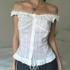Women’s Bella Mia sleeveless cold shoulder summer top with a sexy, lightweight cardigan style shirt.