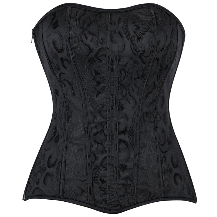 Bella Mia tight-fitting zipper body tube top with no lace or elastic, designed for body shaping, shown on a neutral background.
