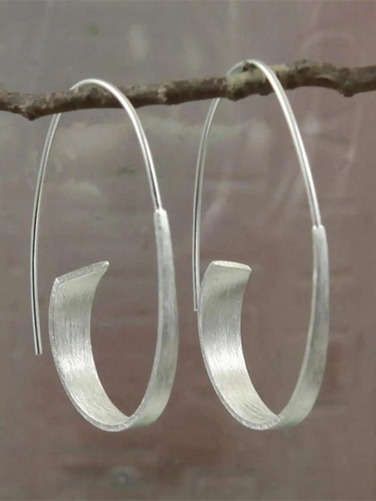 Personalized round Spiral Geometric Earrings PAINEVIDA