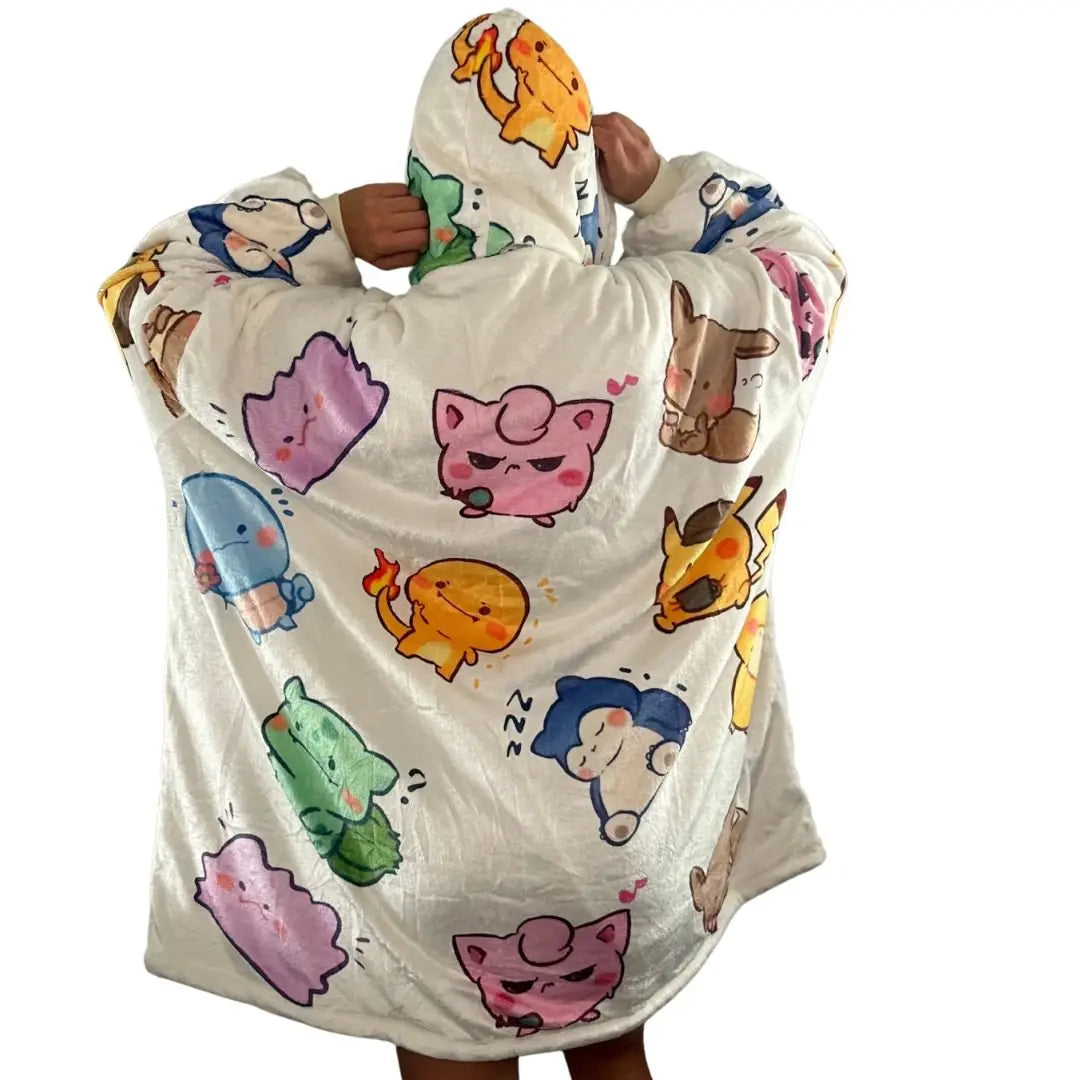 Pokémon Wearable Blanket Hoodie for Kids & Adults Olm collectibles