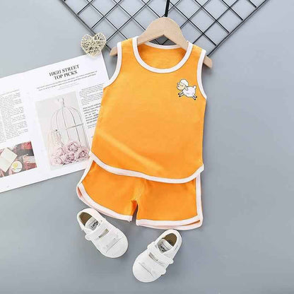 Pure cotton boys and girls suit