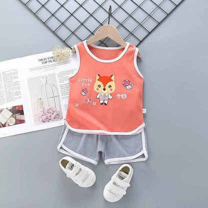 Pure cotton boys and girls suit