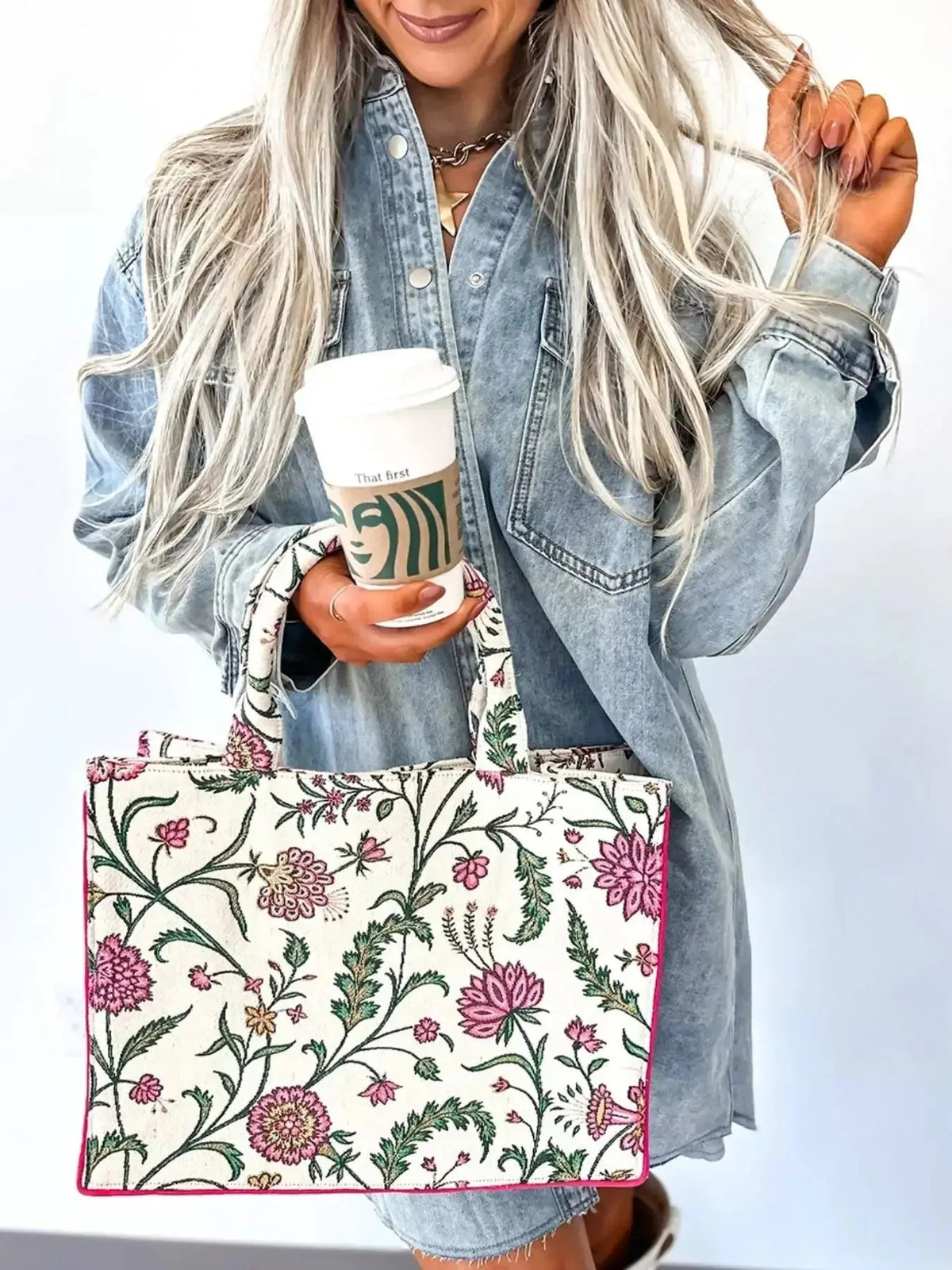 Relaxed cotton denim button-down shirt dress with pockets and raw hem, stylish and comfortable from Plush Fashion Hub.