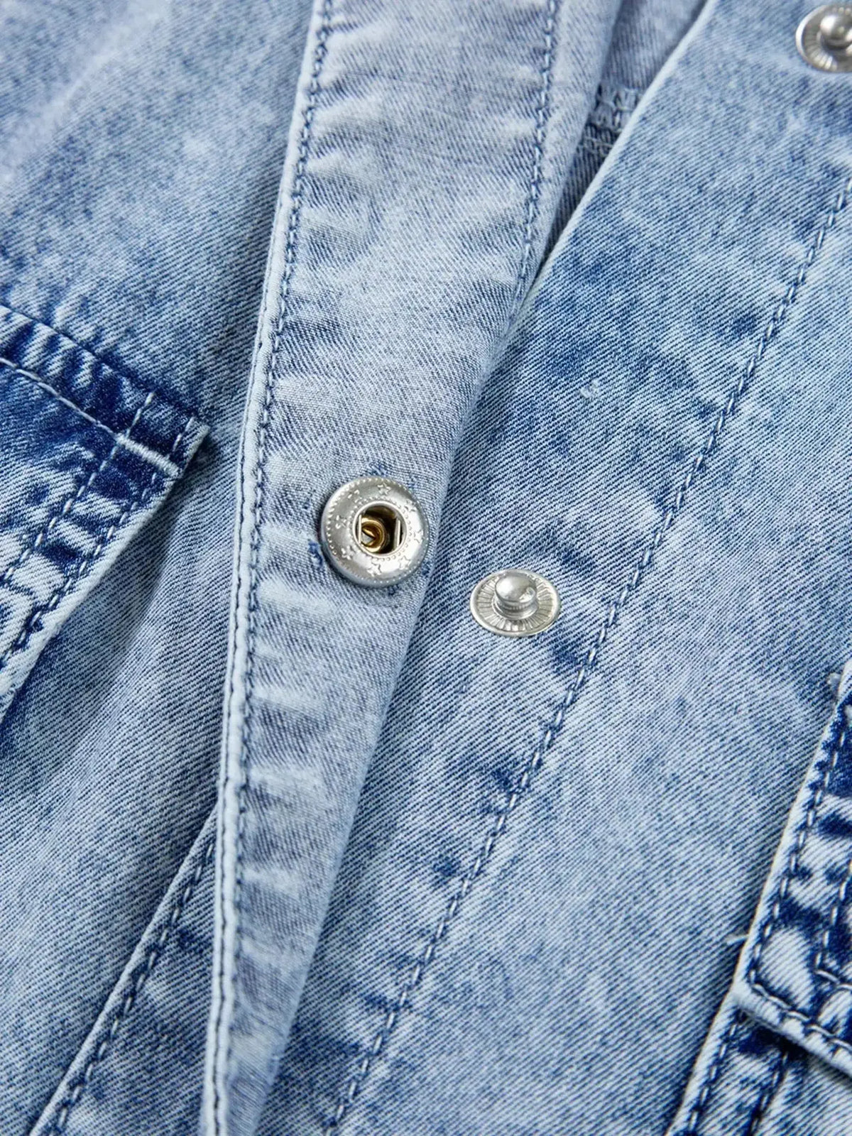 Relaxed cotton denim button-down shirt dress with pockets and raw hem, by Plush Fashion Hub, casual and stylish for everyday wear.