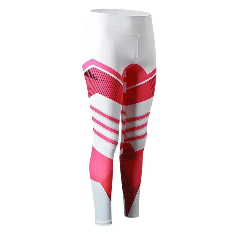 Women's high-waist reflective yoga pants from Plush Fashion Hub, breathable activewear designed for comfort and visibility during workouts.