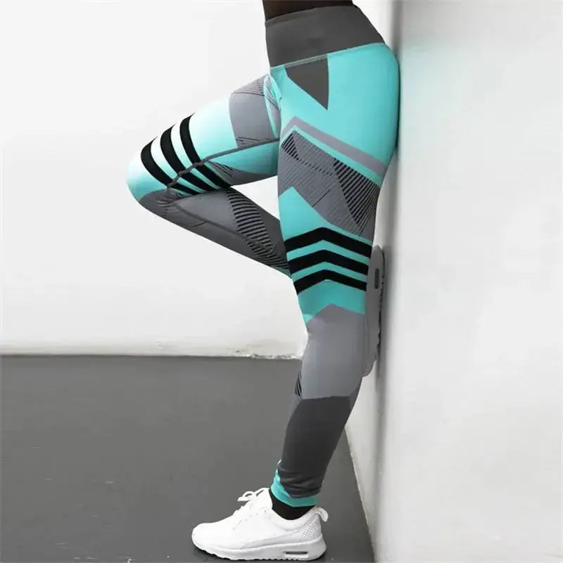 Women's high-waist reflective yoga pants by Plush Fashion Hub, breathable activewear with reflective details for workout or active wear.