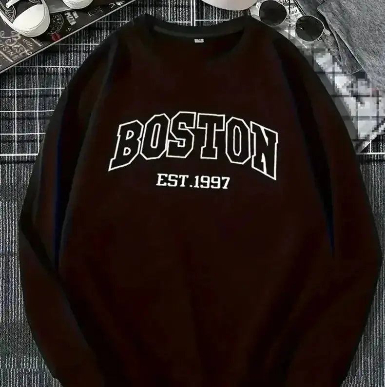 Soft cotton blend unisex round neck sweatshirt by Plush Fashion Hub, casual pullover with a comfortable fit and classic design.