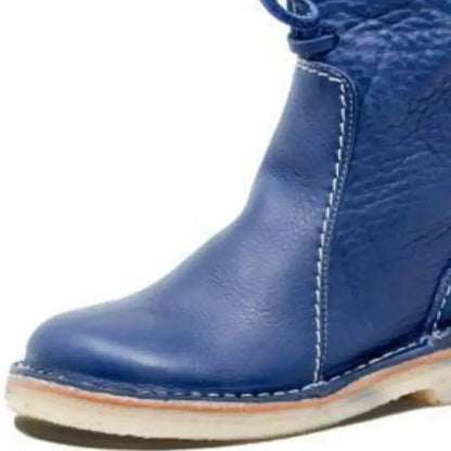 Round Toe Platform Boots - Plush Fashion Hub