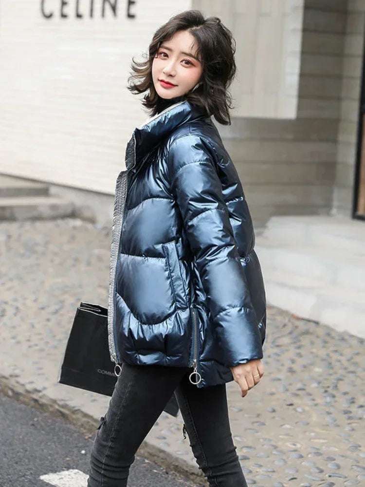 Women Winter Warm Bread Padded Casual Thick  Oversized Cotton Coat - Plush Fashion Shop #