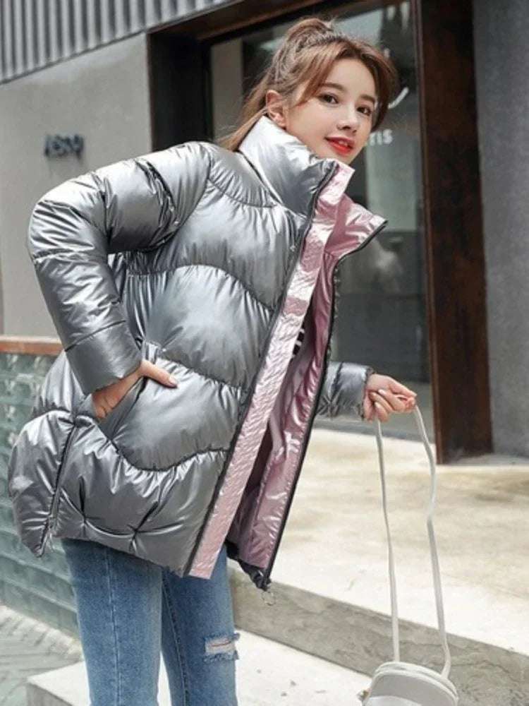 Women Winter Warm Bread Padded Casual Thick  Oversized Cotton Coat - Plush Fashion Shop #