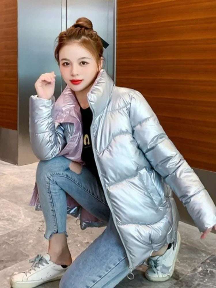 Women Winter Warm Bread Padded Casual Thick  Oversized Cotton Coat - Plush Fashion Shop #