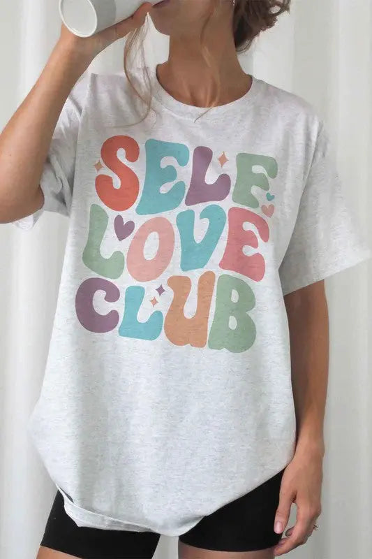 “SELF LOVE CLUB” GRAPHIC TEE OyeraCharisma