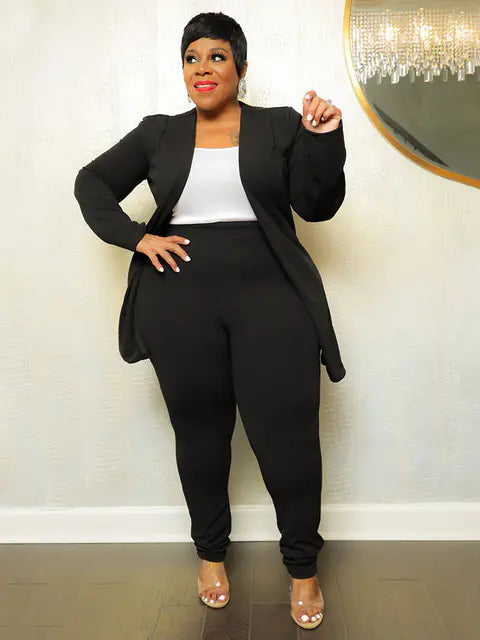 Plus size women’s matching two-piece outfit set from Trendy Attic Store01, featuring a stylish and comfortable plus size women’s outfit.