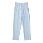 Women’s high waist slim casual trousers by Plush Fashion Hub, shown in a neutral color with a tailored fit and stylish design.