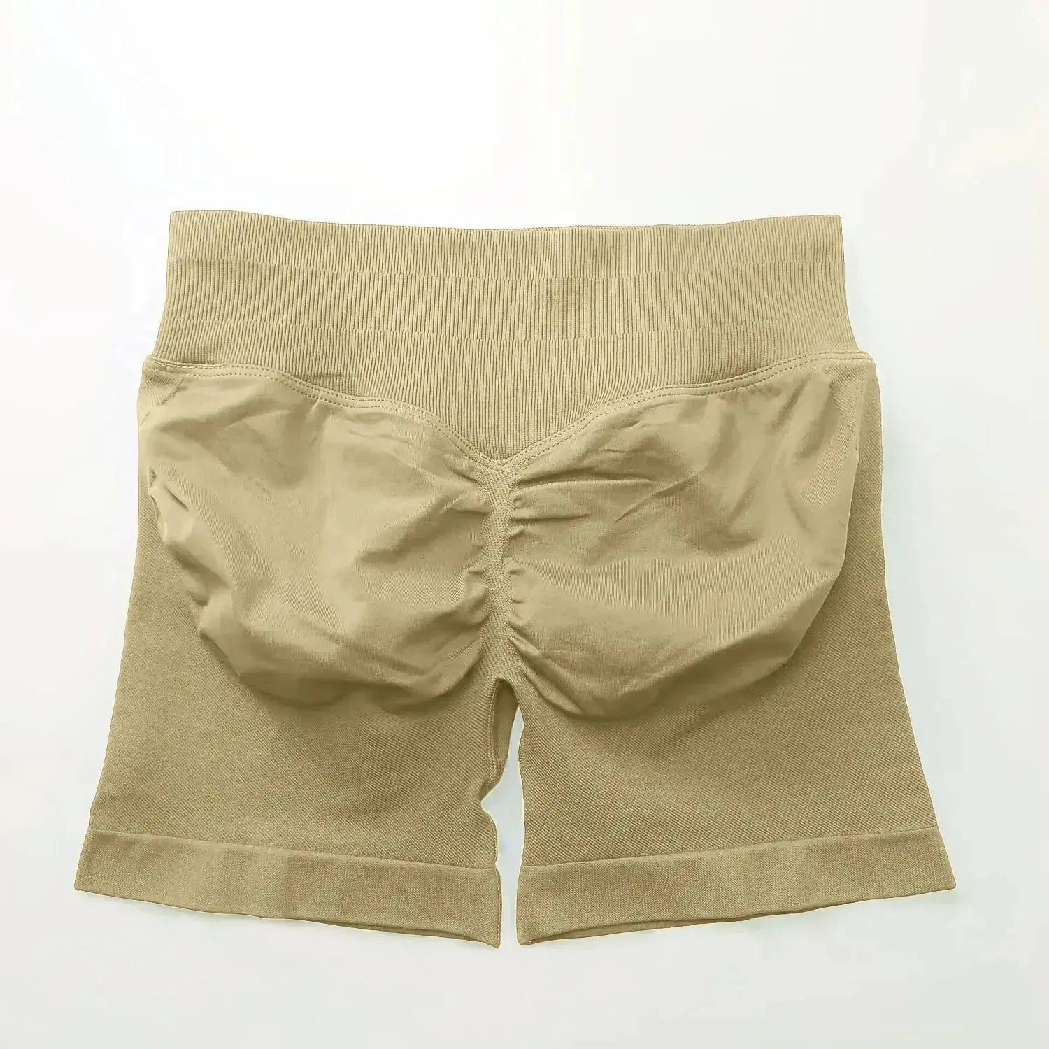 Women's seamless scrunch butt gym shorts for fitness and yoga, designed for high performance and comfortable movement.