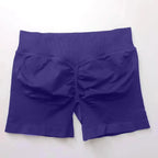 Women's seamless scrunch butt gym shorts for fitness and yoga, designed for high-performance workouts by NCLAGEN Gym Wear.