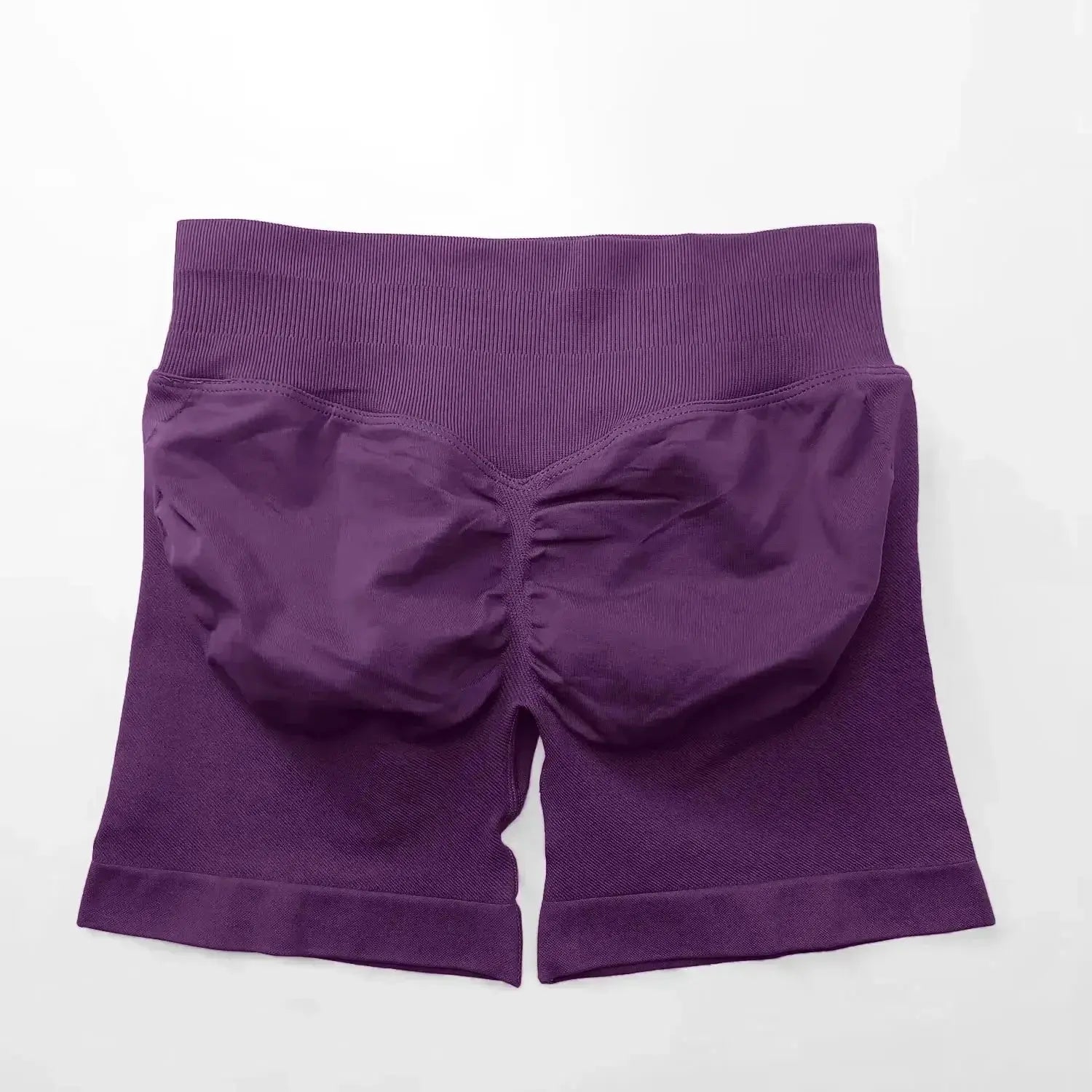 Women's seamless scrunch butt gym shorts by NCLAGEN Gym Wear, designed for high-performance fitness and yoga.