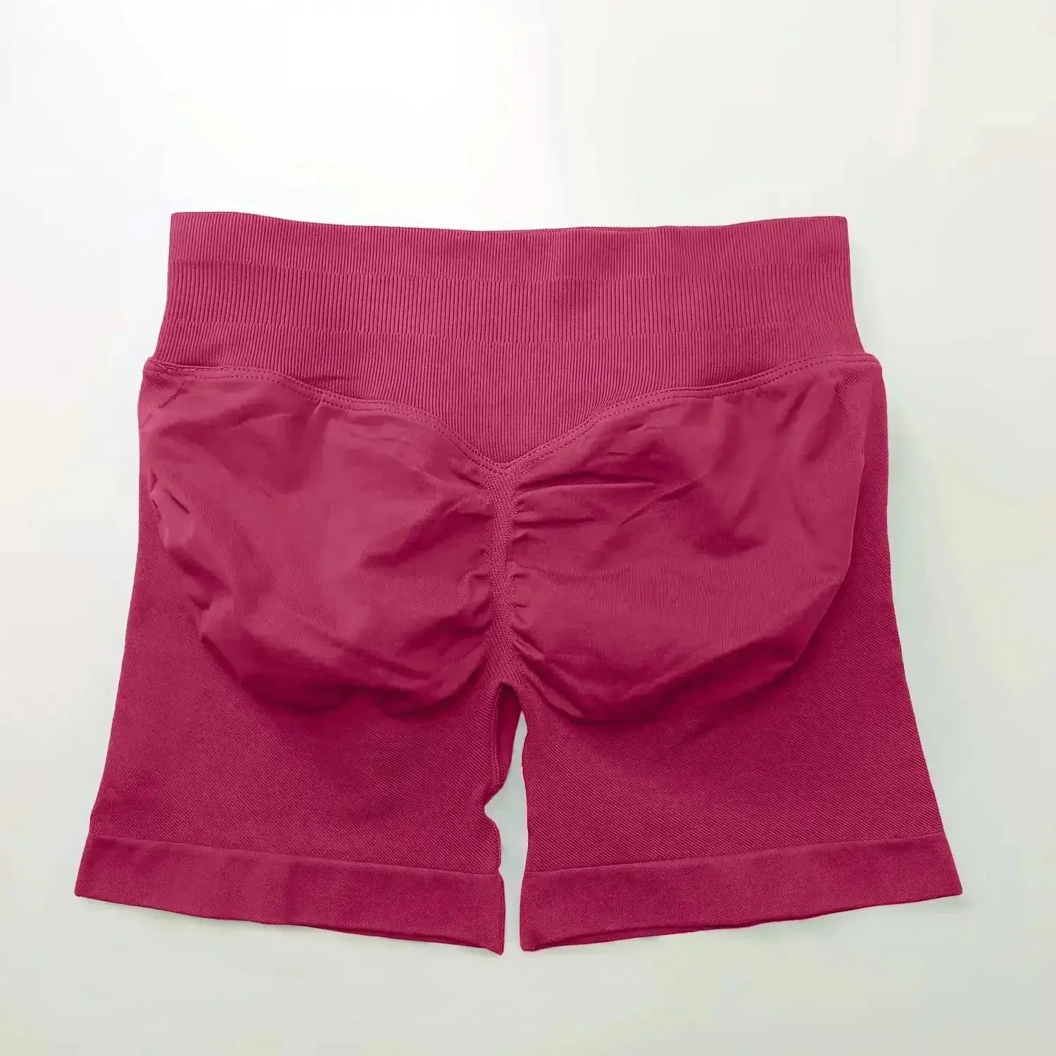Women's seamless scrunch butt gym shorts by NCLAGEN Gym Wear for high-performance fitness and yoga workouts.