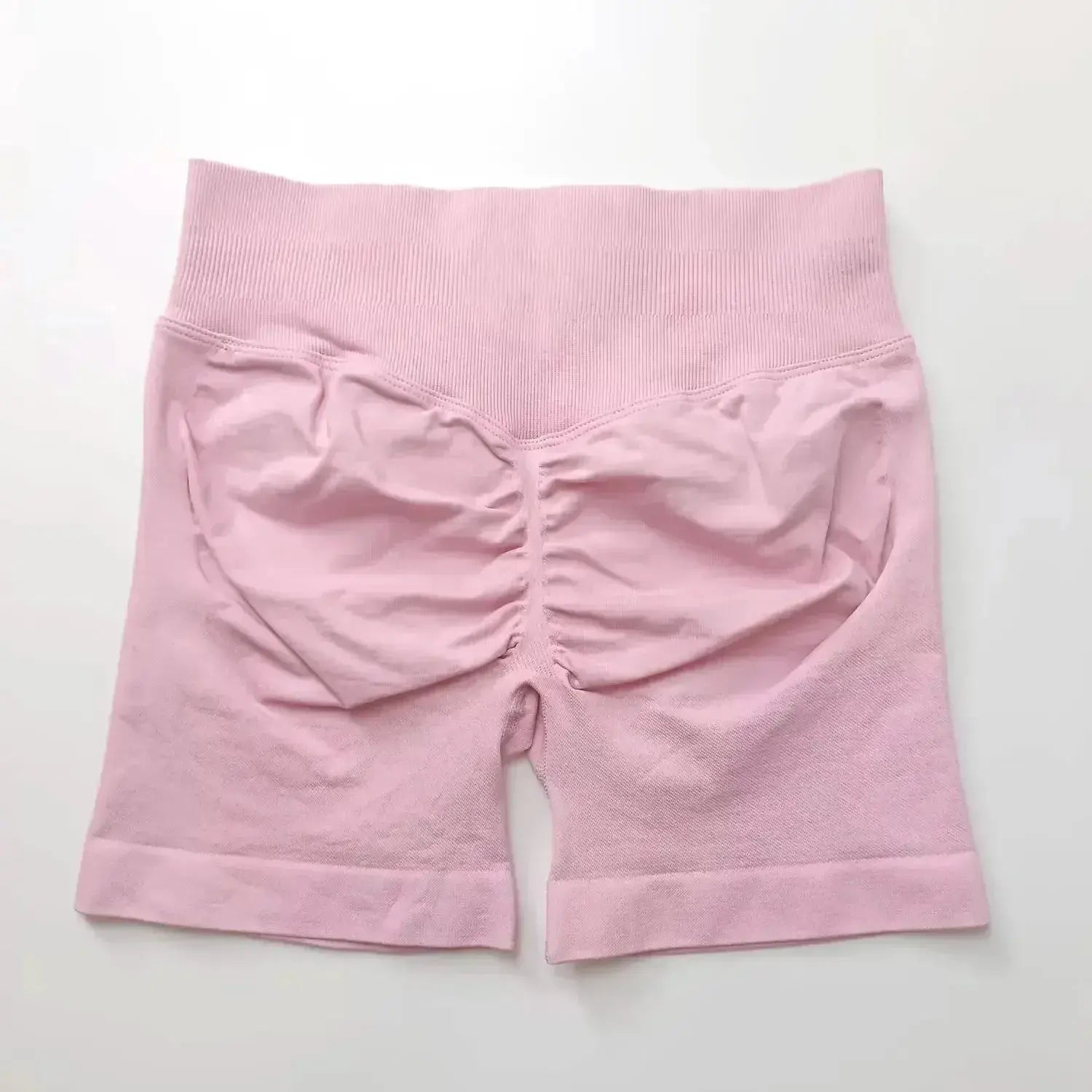 Women's seamless scrunch butt gym shorts by NCLAGEN Gym Wear, designed for high-performance fitness and yoga.