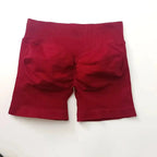 Women's seamless scrunch butt gym shorts by NCLAGEN Gym Wear, designed for high-performance fitness and yoga workouts.