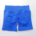 Women's seamless scrunch butt gym shorts by NCLAGEN Gym Wear for high-performance fitness and yoga workouts.