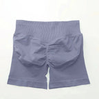 Women's seamless scrunch butt gym shorts by NCLAGEN Gym Wear, designed for high-performance fitness and yoga workouts.