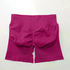 Women's seamless gym shorts with scrunch butt design, perfect for fitness and yoga, by NCLAGEN Gym Wear Store.