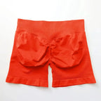 Women's seamless scrunch butt gym shorts by NCLAGEN Gym Wear, designed for high-performance fitness and yoga workouts.