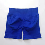 Women's seamless gym shorts with scrunch butt design, ideal for fitness and yoga, by NCLAGEN Gym Wear Store.