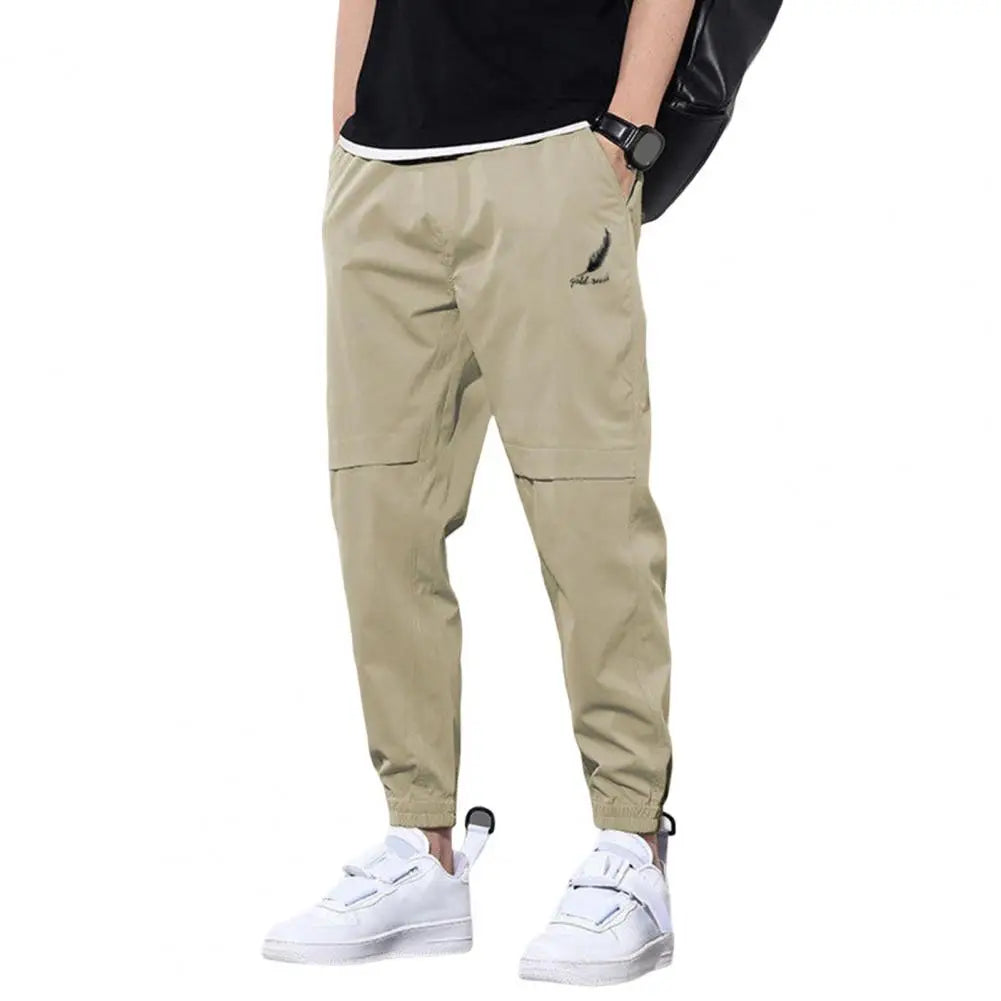 Men  Elastic Waist  Cargo Pants - Plush Fashion Shop #