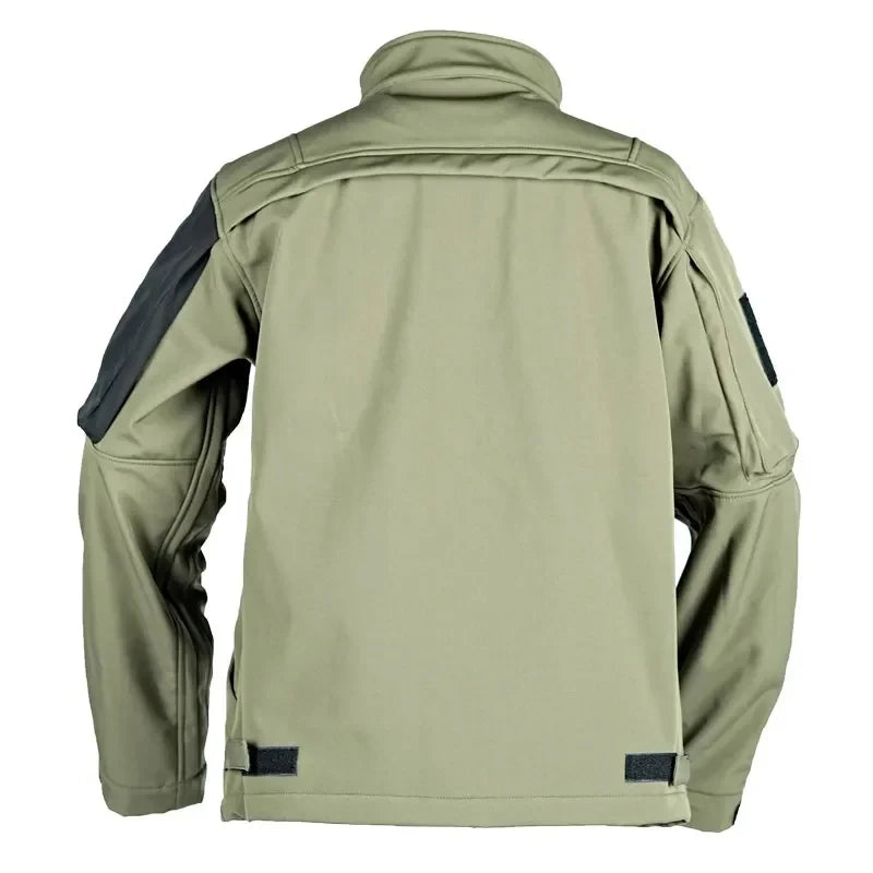 Tactical  Men's Military Soft Shell  Waterproof Windproof Fleece Warm  Multi-pocket Coats - Plush Fashion Shop #