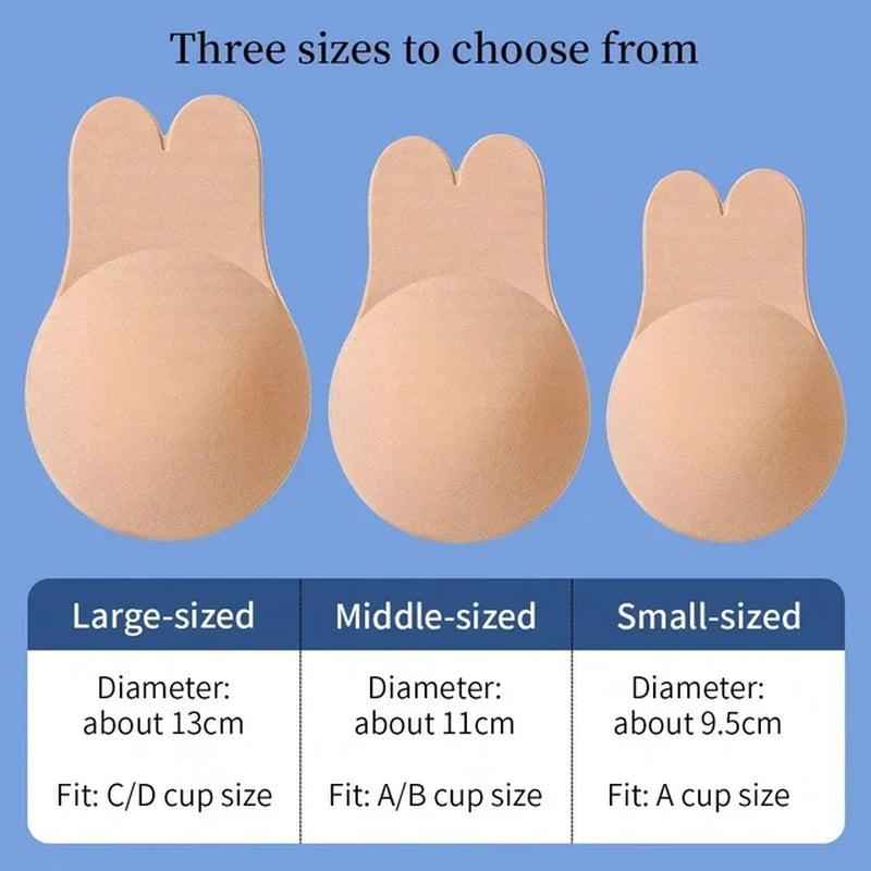 Silicone Adhesive Push-Up Bra with three size options.