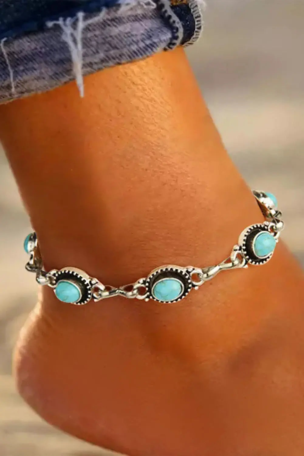 Sky Bohemian Casual anklet Threaded Pear