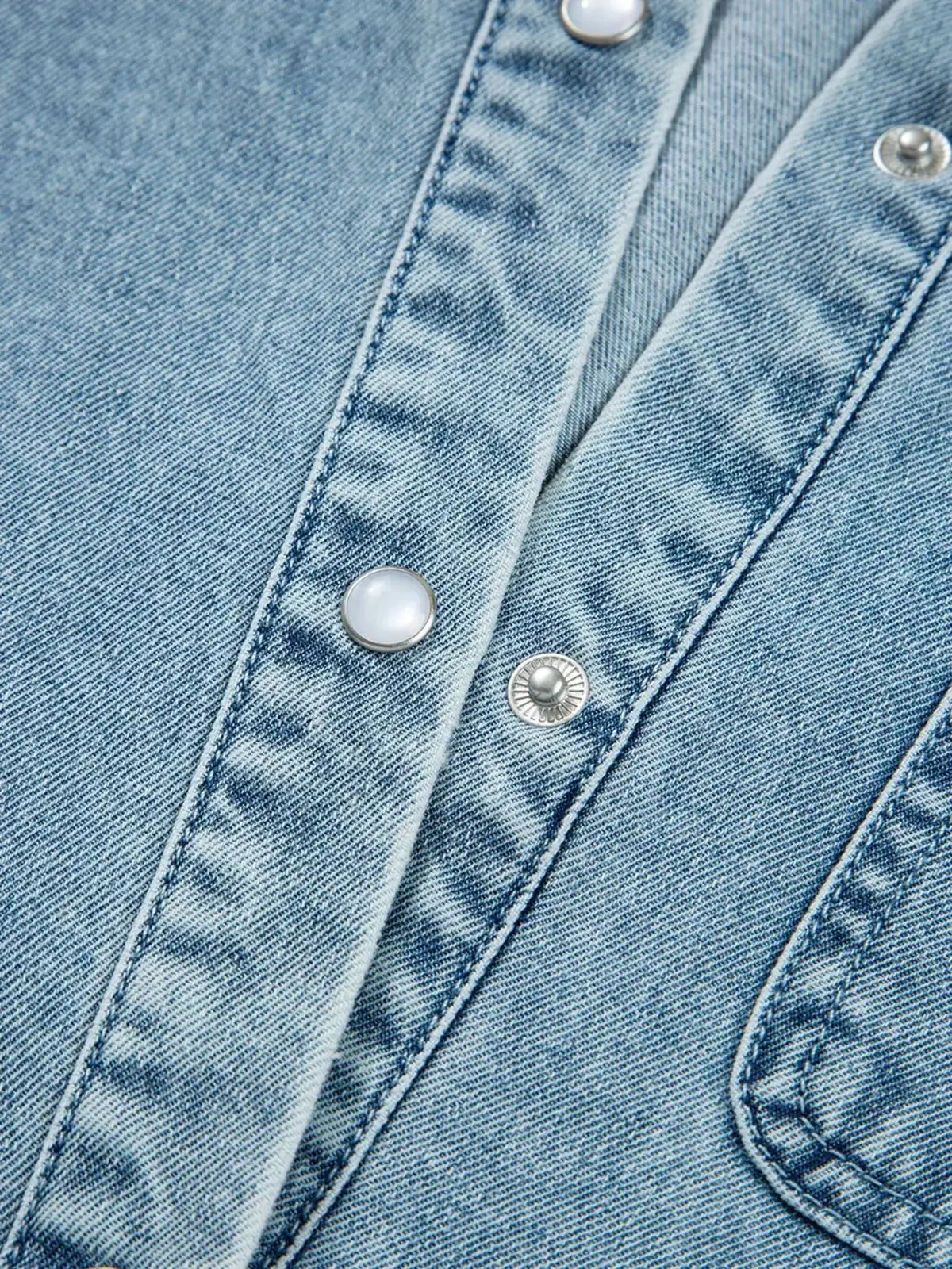 Plush Fashion Hub smocked cuff flared denim shirt mini dress with casual button-down design, perfect for trendy casual wear.