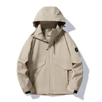 Thin, breathable waterproof windproof mountain hiking jacket by Social Buzz eSIMs, suitable for spring and autumn outdoor adventures.