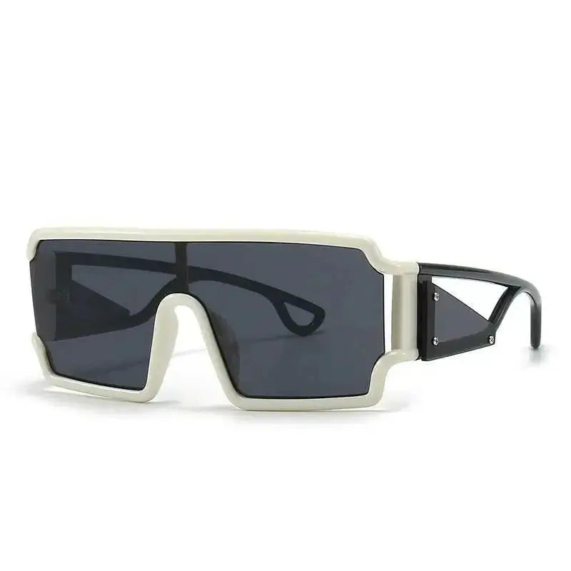 Women's oversized vintage square sunglasses by Plush Fashion Hub with large retro frame and stylish eyewear design.