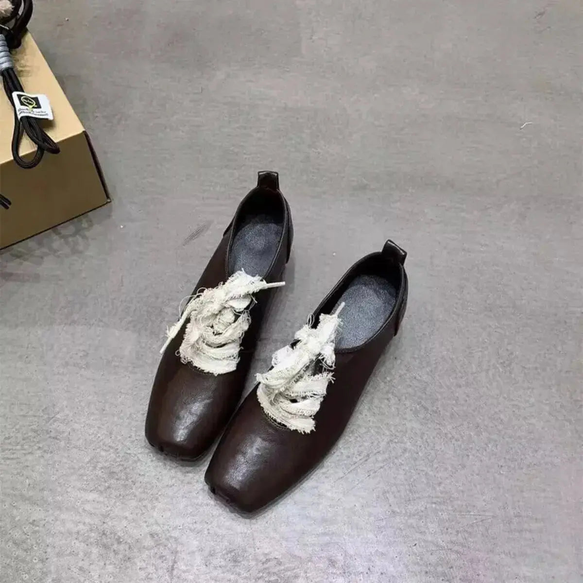 Plush Fashion Hub square toe block heel pumps, stylish mid-height office dress shoes with a sleek design and comfortable fit.
